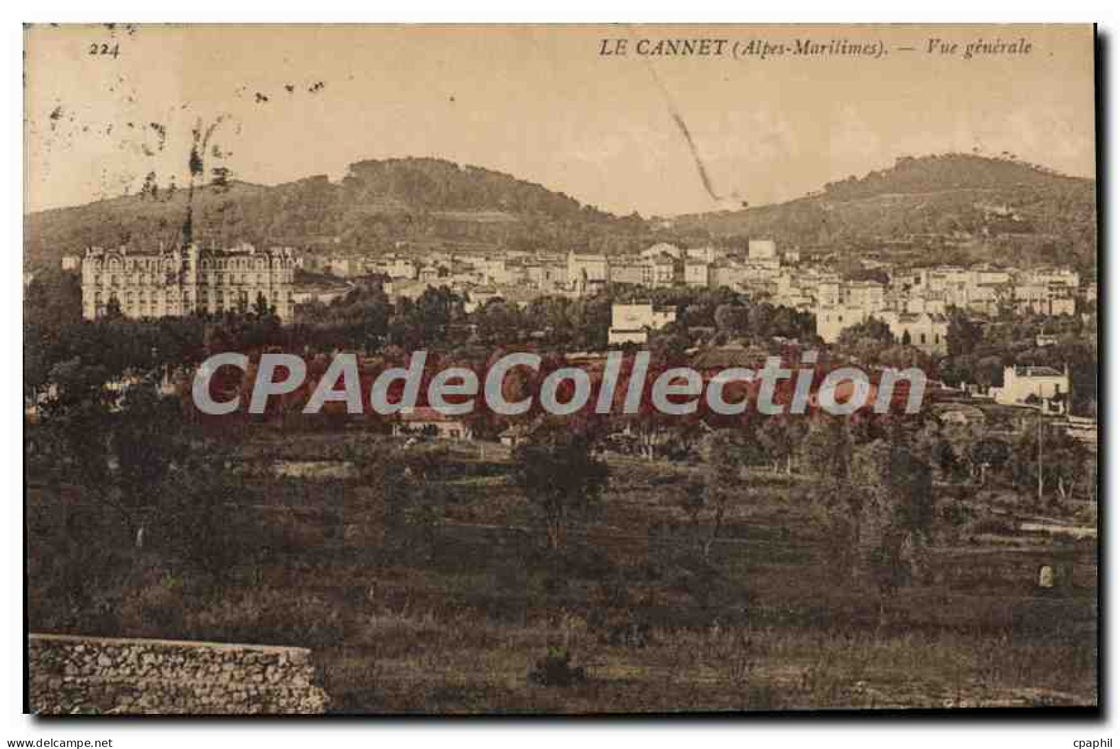CPA LE CANNET vue générale