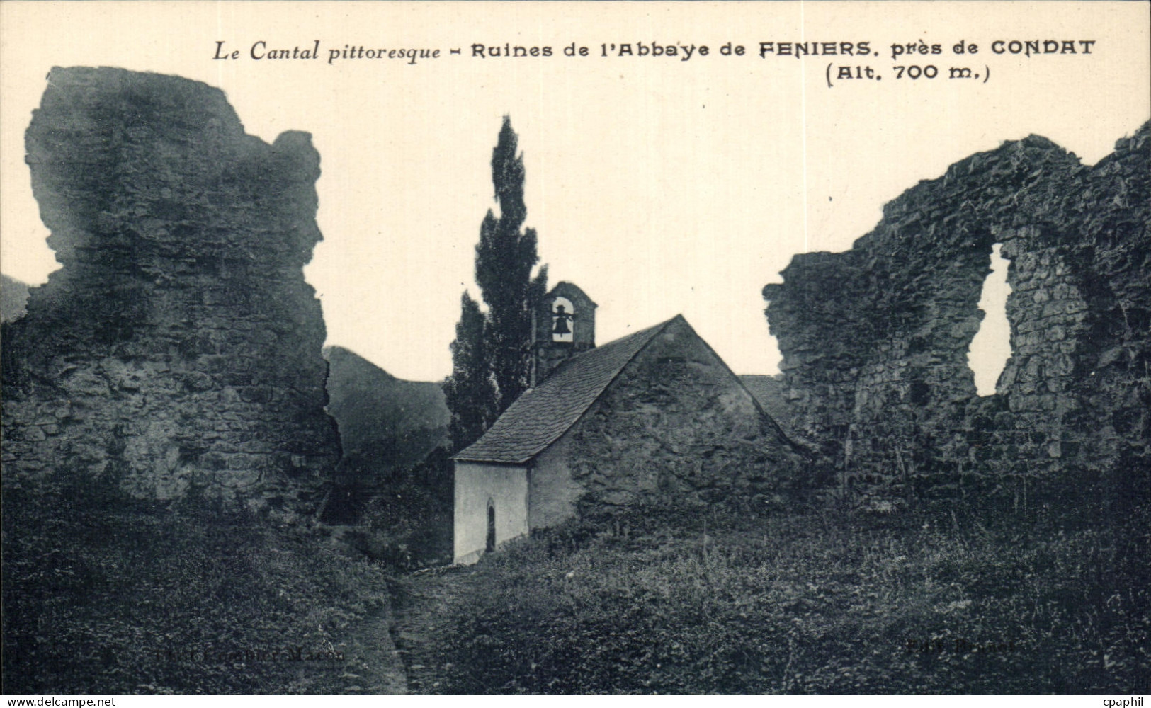 CPA Le Cantal Pittoresque Ruines De l'Abbaye De Feniers Pres De Condat