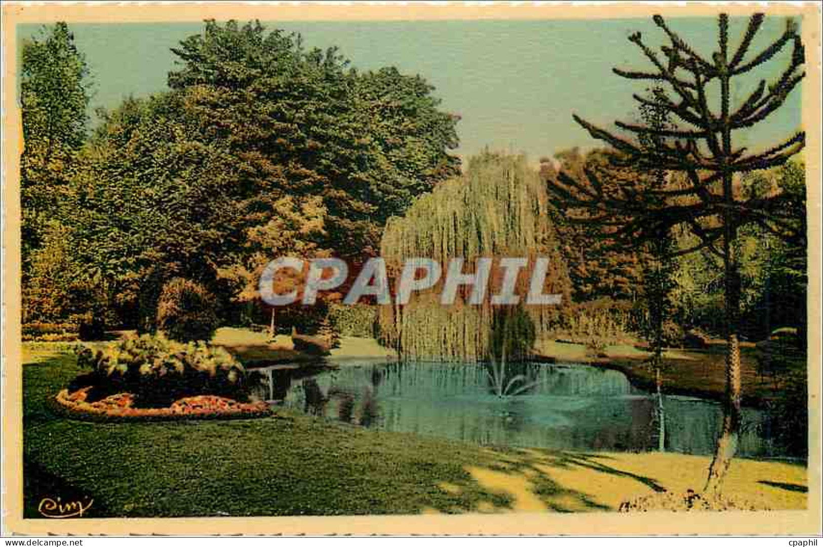 CPA Le Cateau - Jardin Fenelon - vue de Bas