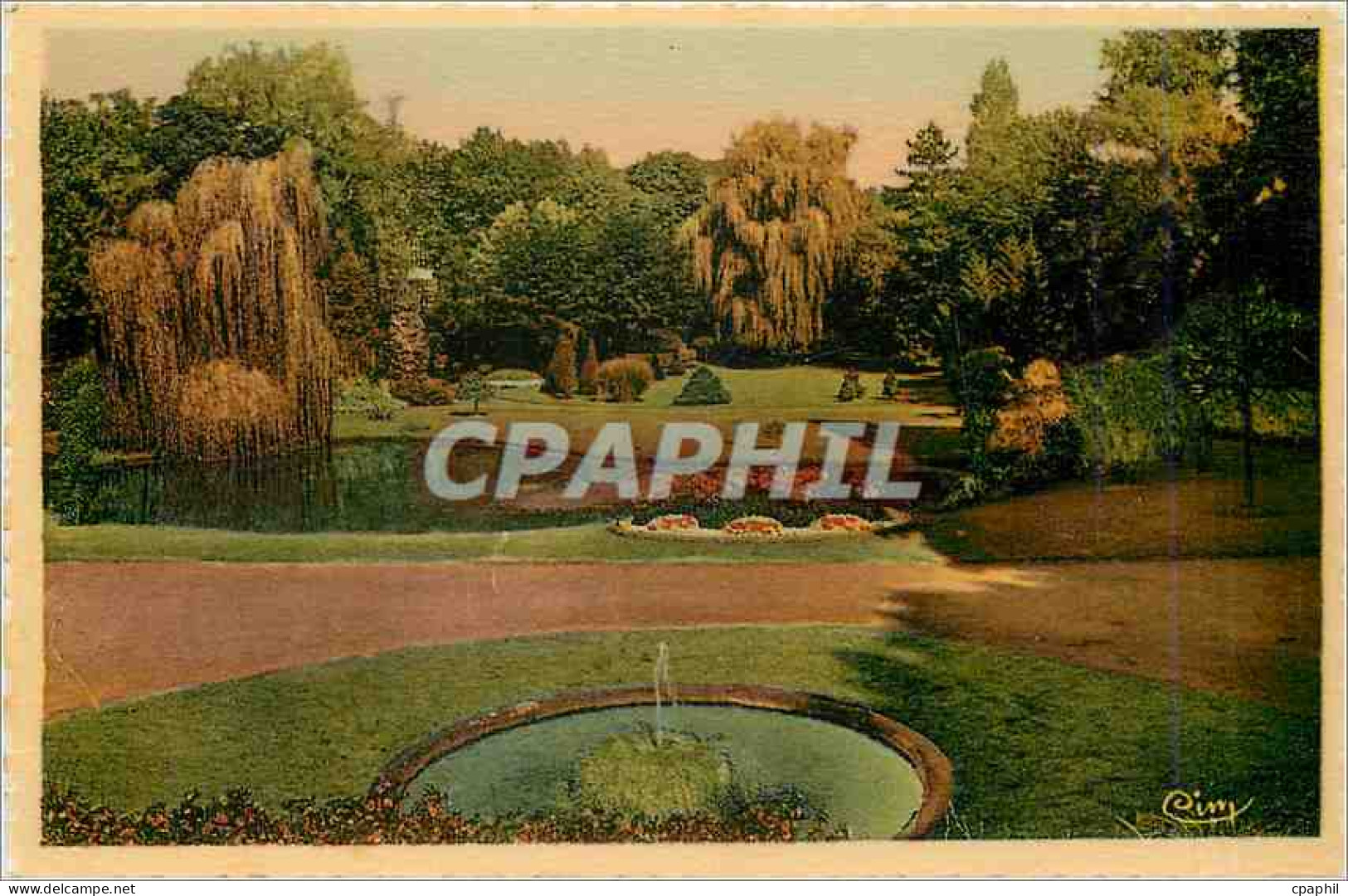 CPA Le Cateau - Jardin Fenelon - vue de Bas
