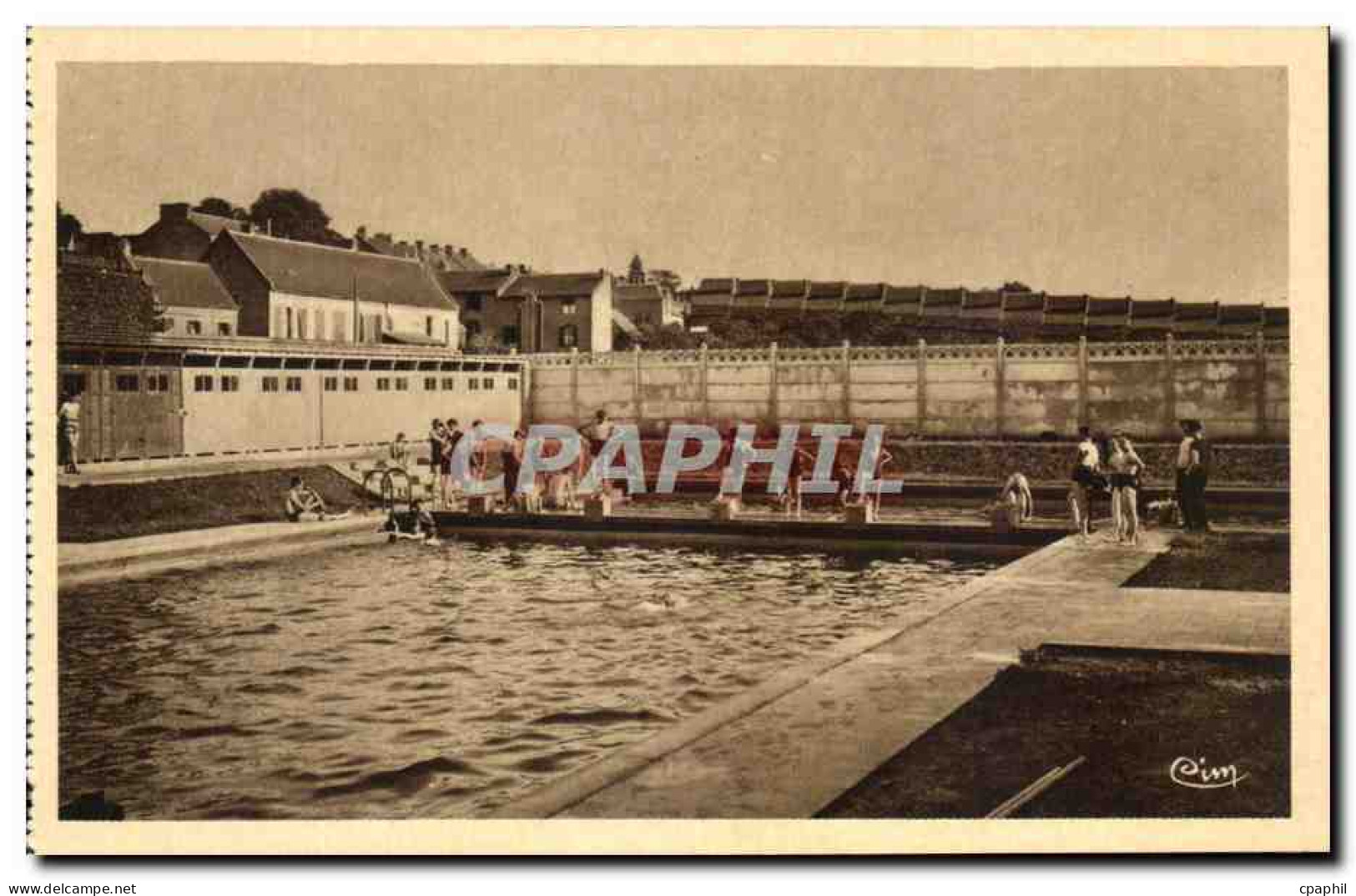 CPA Le Cateau Plscine Municipale