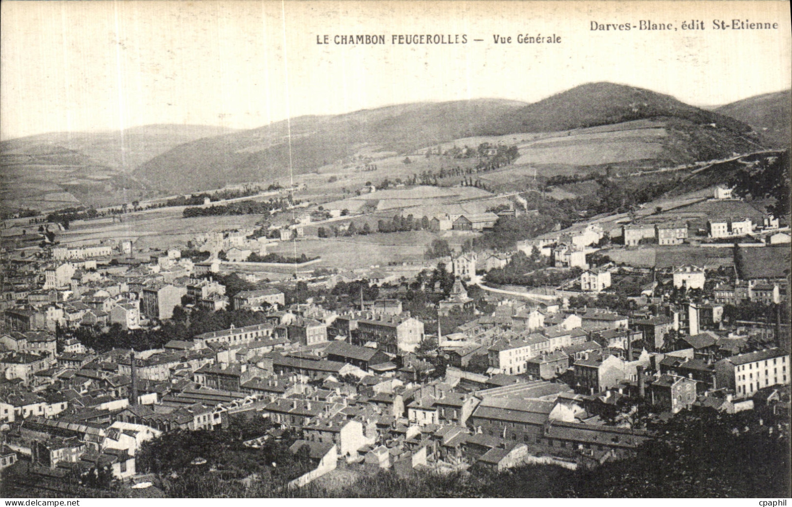 CPA Le Chambon Feugerolles Vue Generale
