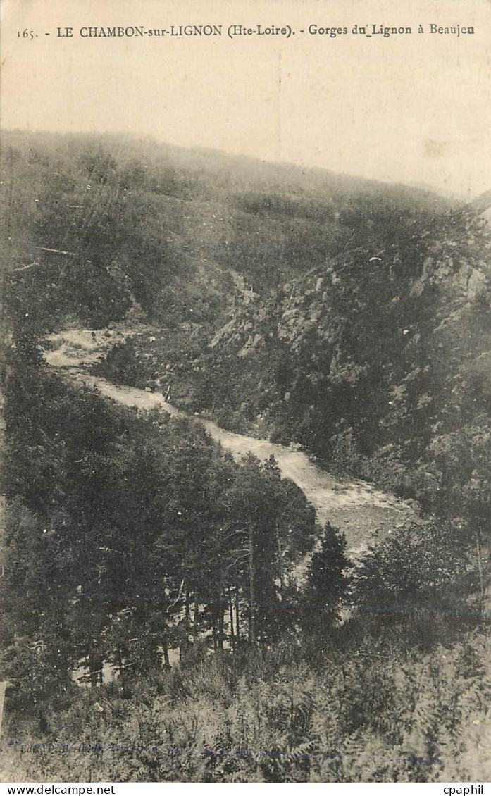 CPA le Chambon sur Lignon (Hte Loire) Gorges du Lignon a Beaujeu
