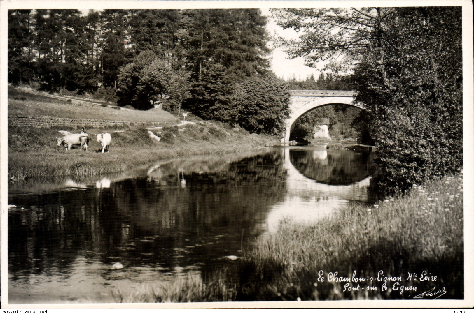 CPA Le Chambon sur Lignon Pont sur le Lignon