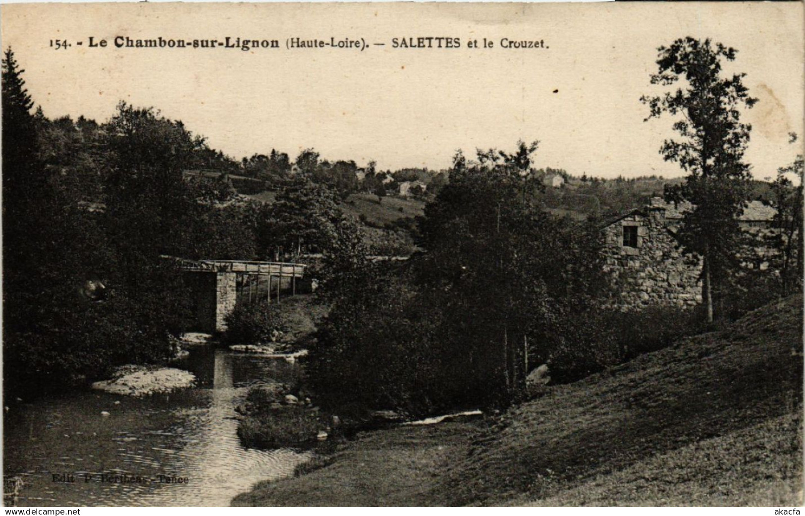 CPA Le CHAMBON-sur-LIGNON - Salettes et le Crouzet (516969)