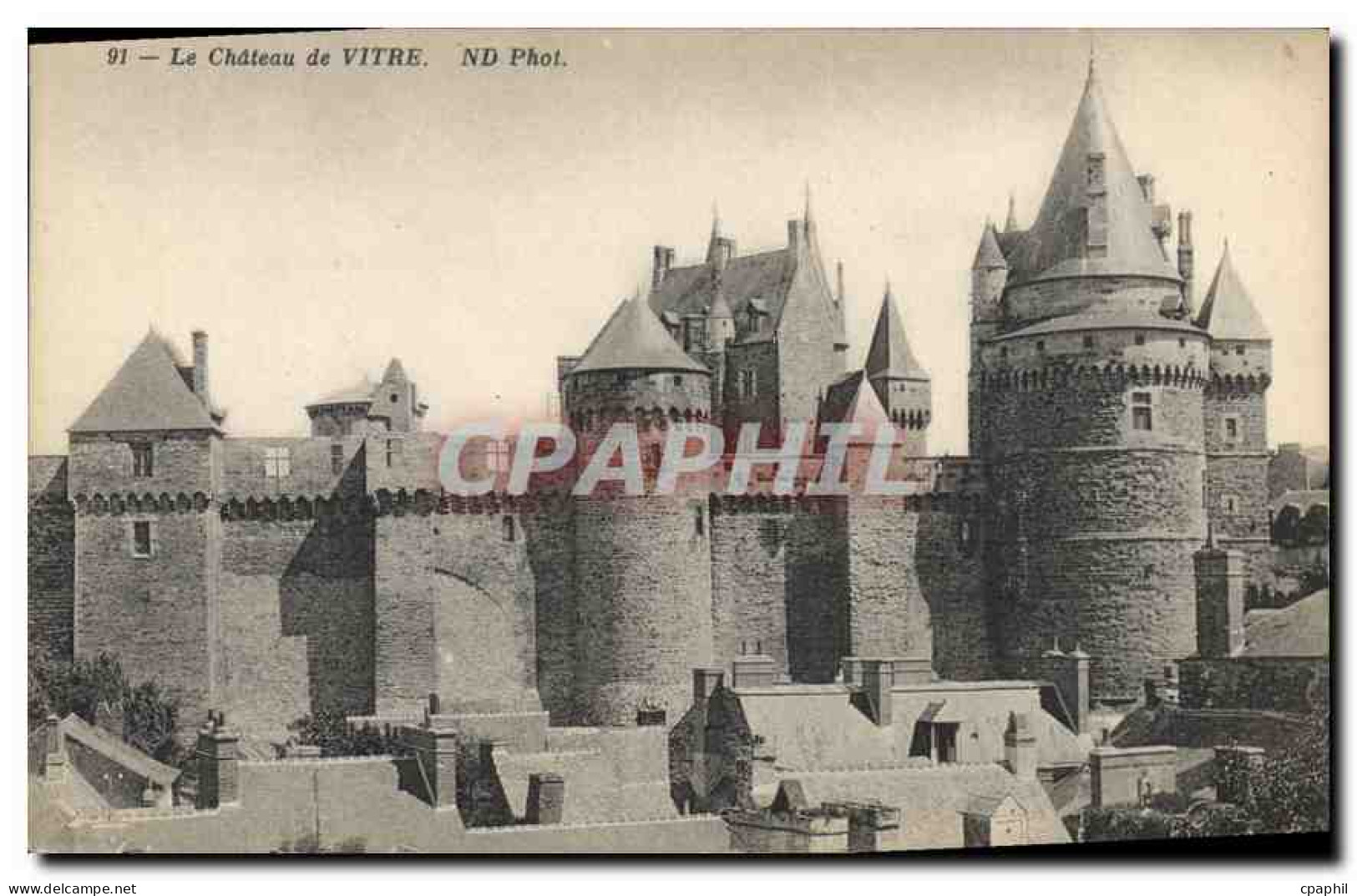 CPA Le Chateau de Vitre