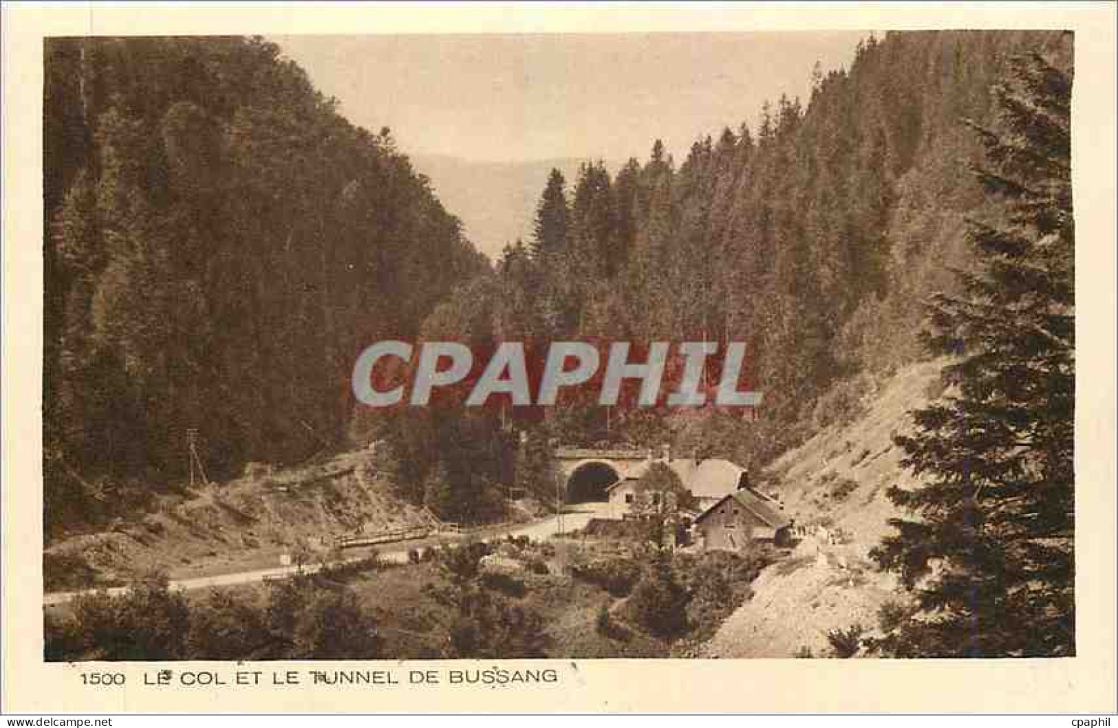 CPA Le Col et le Tunnel de Bussang