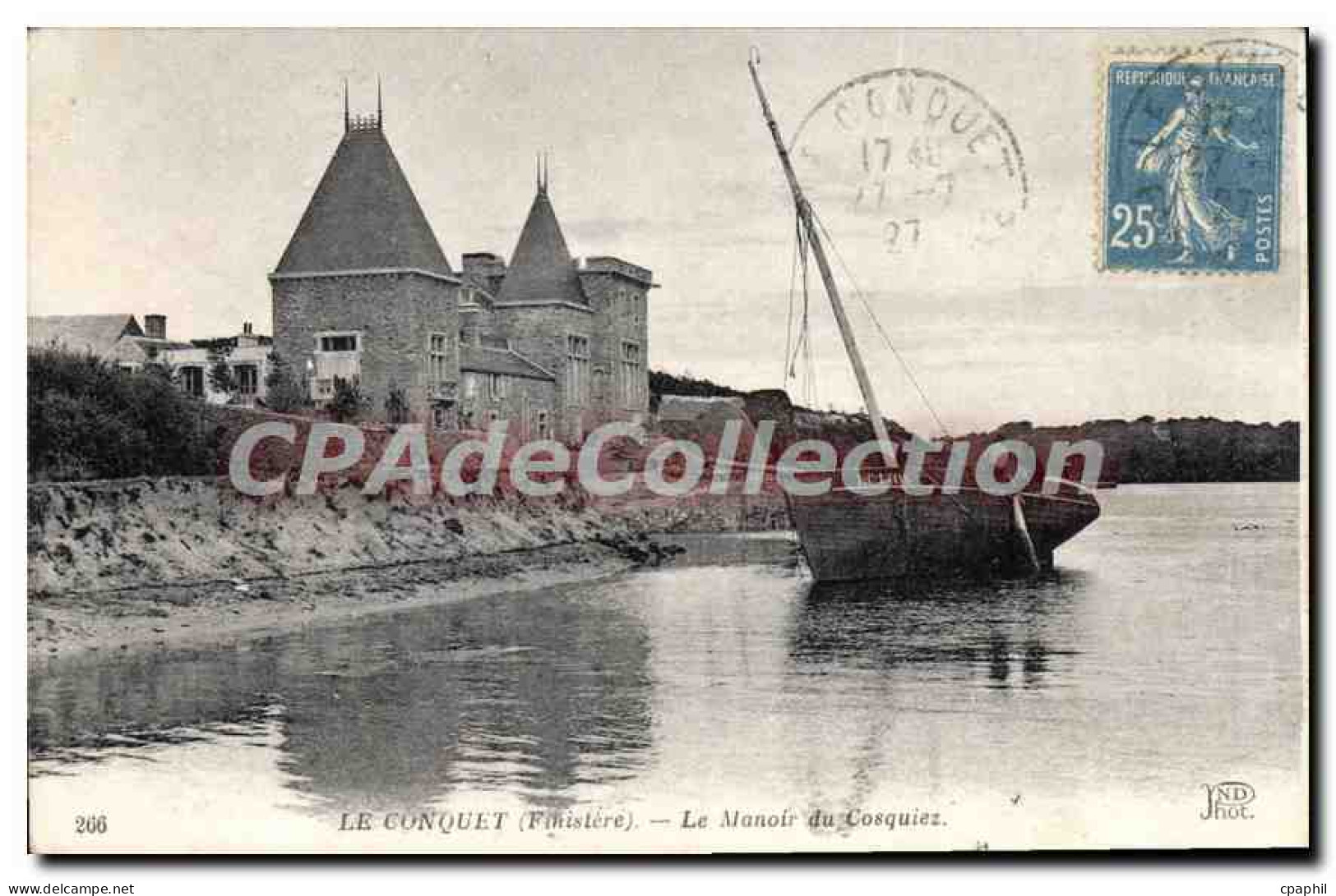 CPA Le Conquet Le Manoir Du Cosquiez