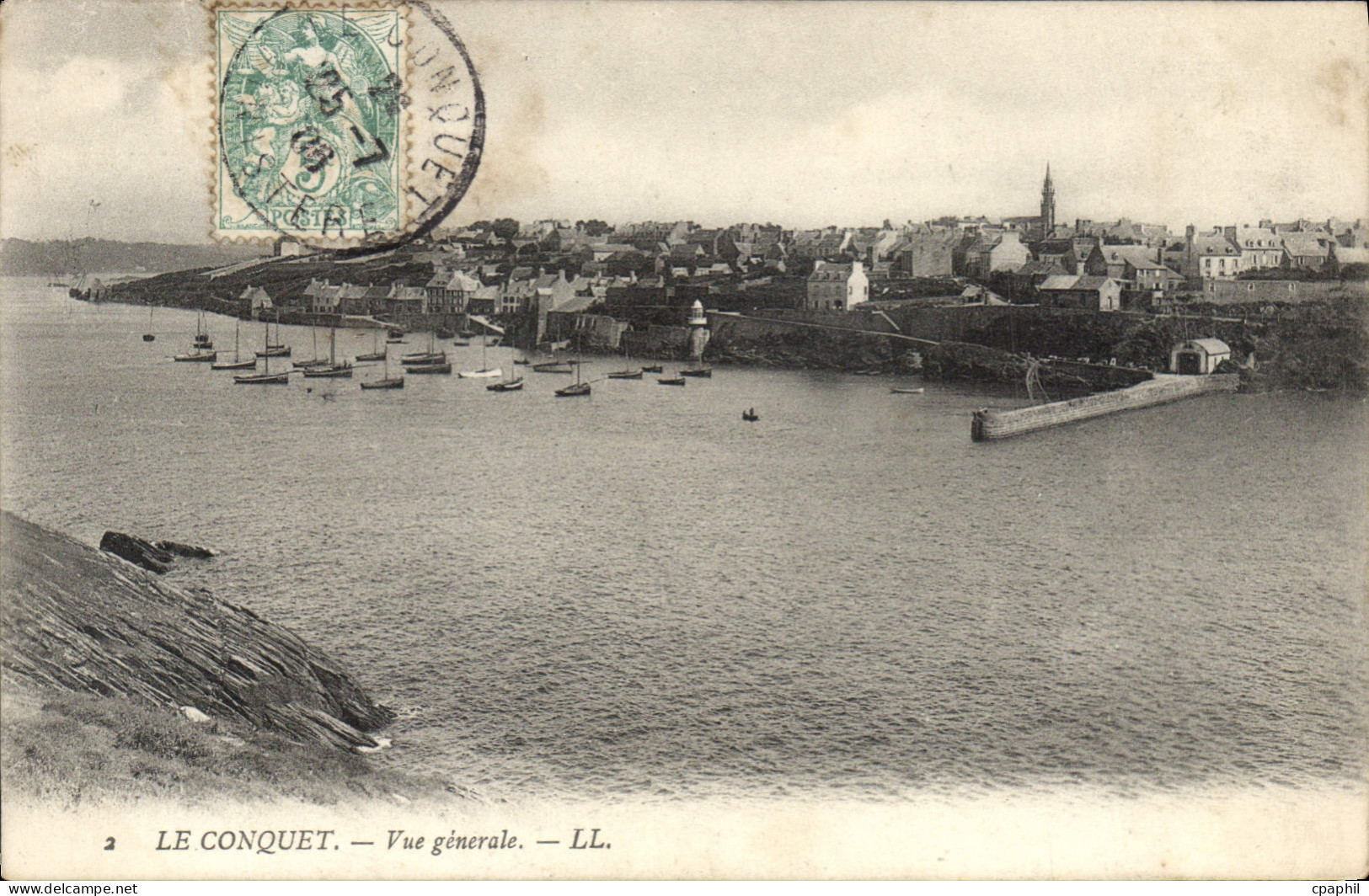 CPA Le Conquet Vue generale