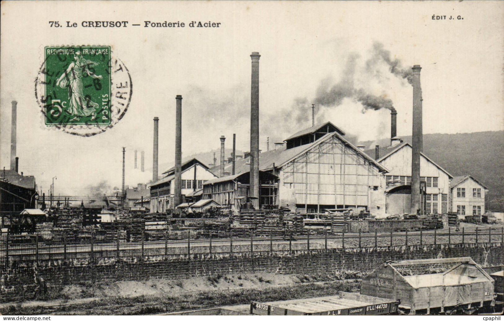 CPA Le Creusot Fonderie d'acier