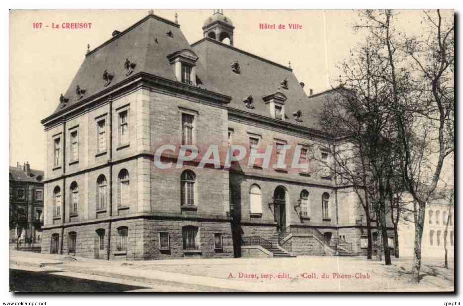 CPA Le Creusot Hotel de ville