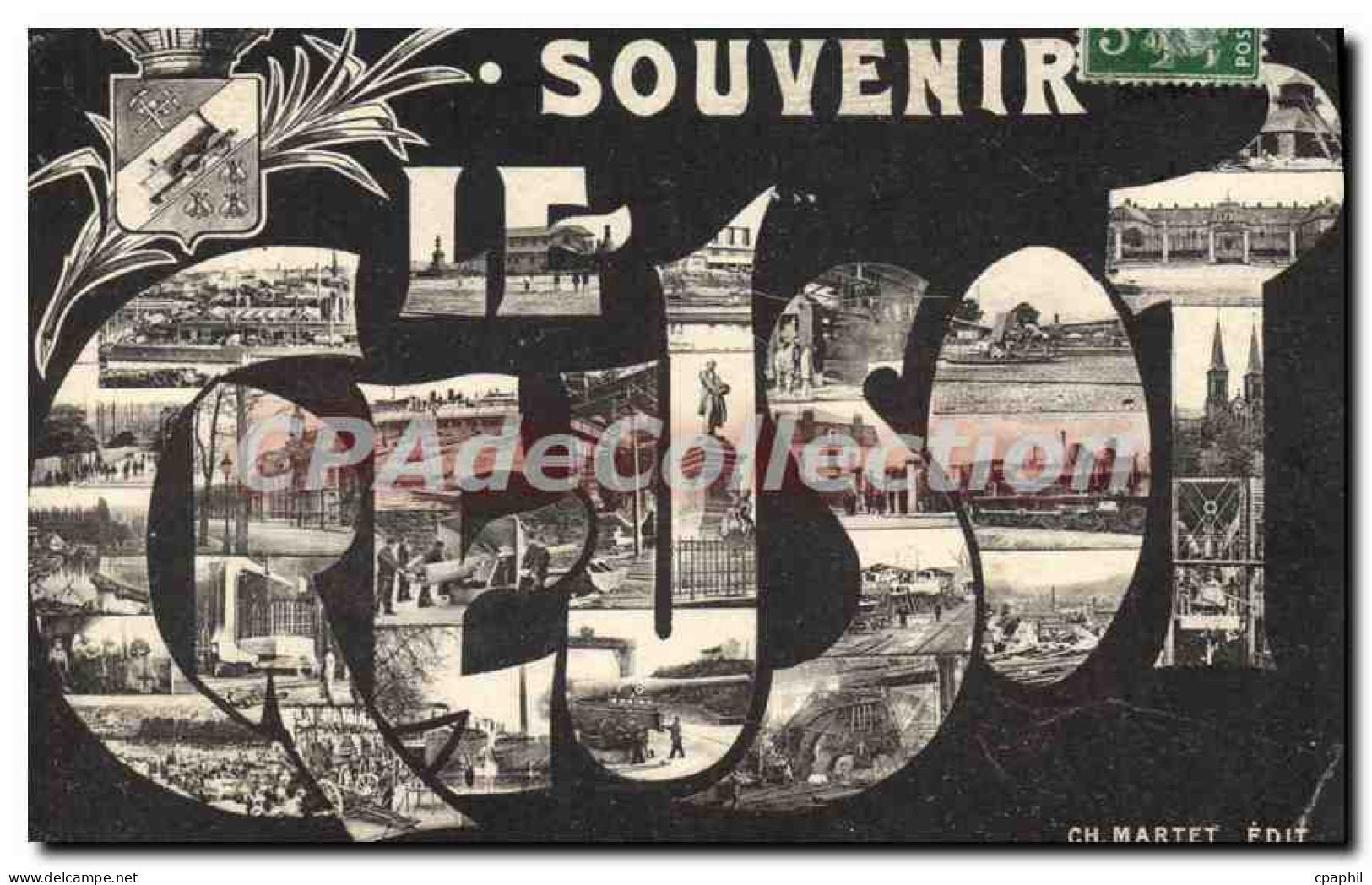 CPA Le Creusot souvenir
