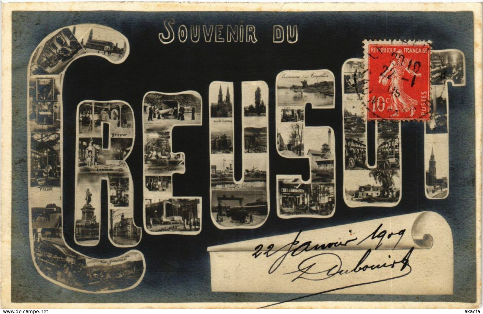 CPA Le CREUSOT - Souvenir du CREUSOT - Scenes (386802)