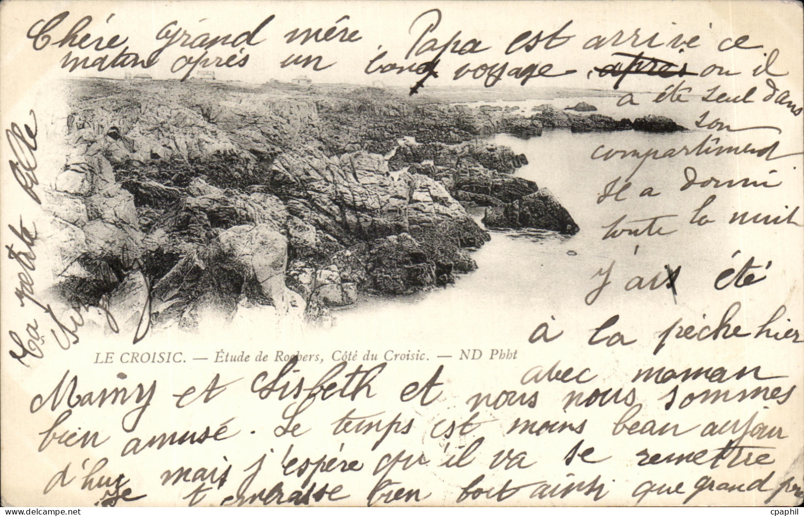 CPA Le Croisic Etude De Rochers Cote du Croisic