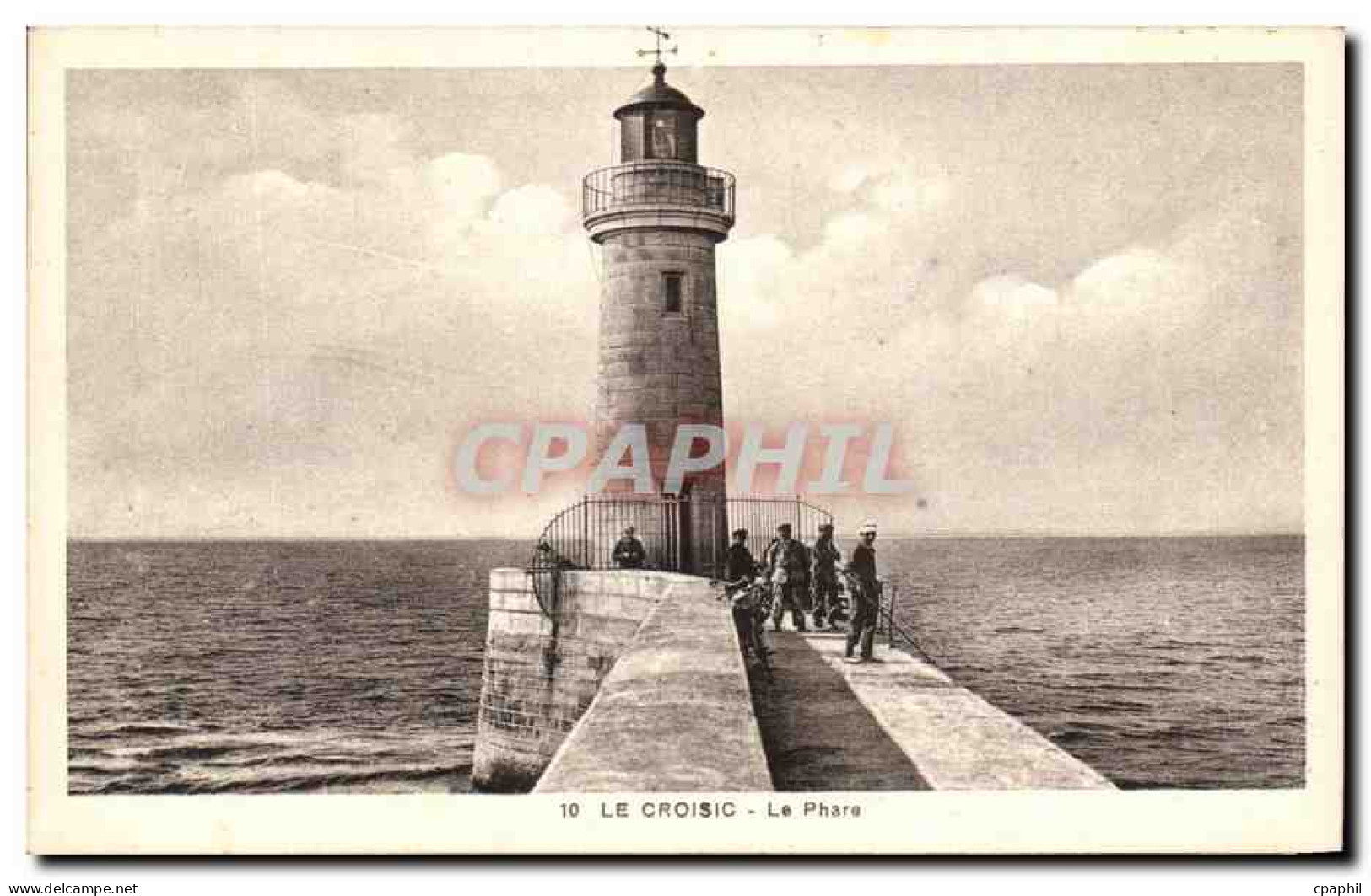CPA Le Croisic Le Phare Pecheurs