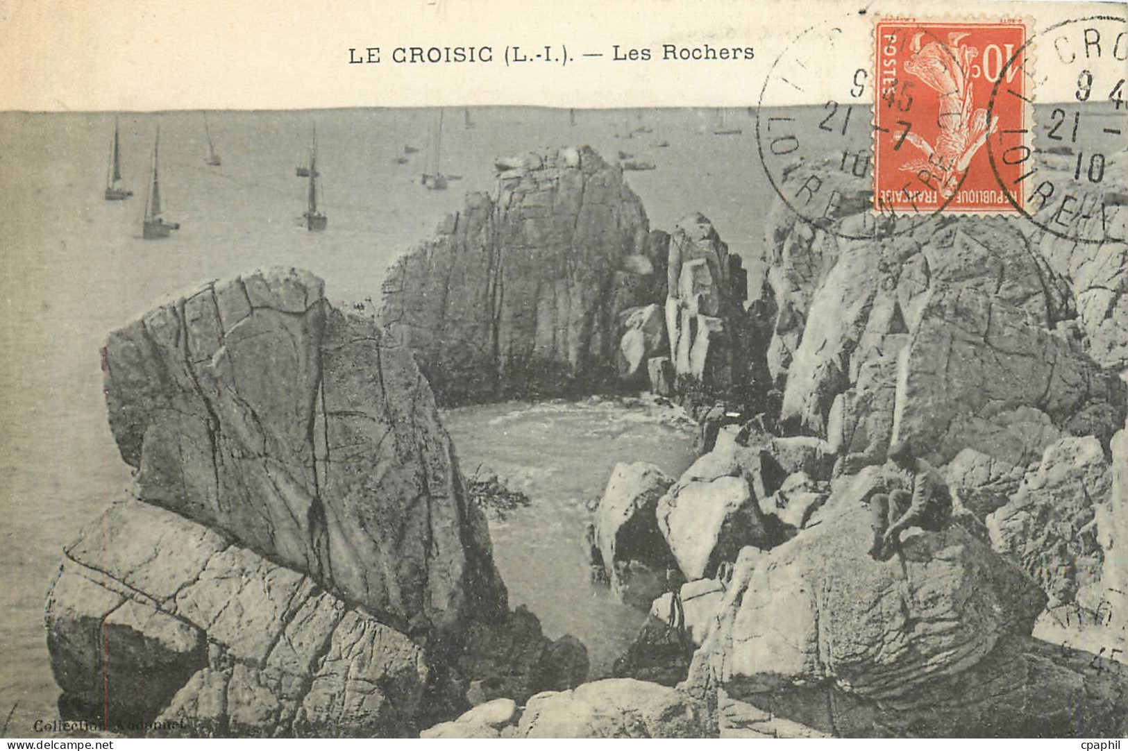 CPA Le Croisic - Les Rochers