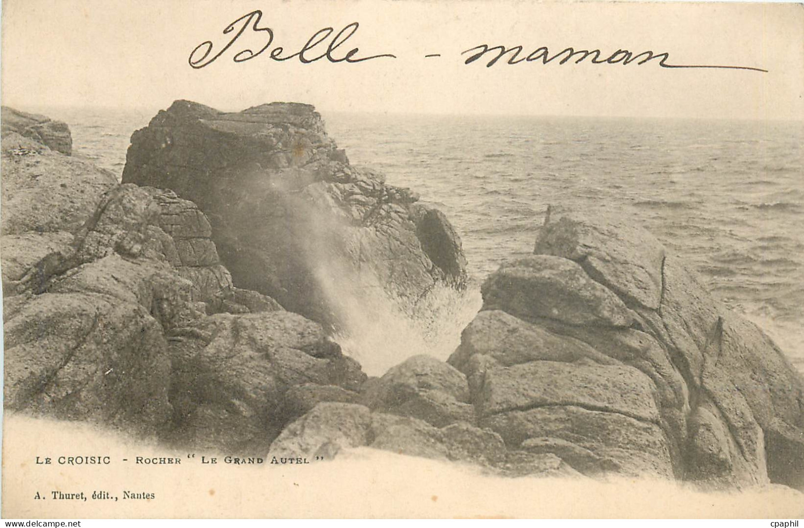 CPA Le Croisic - Rocher ''Le Grand Autel''