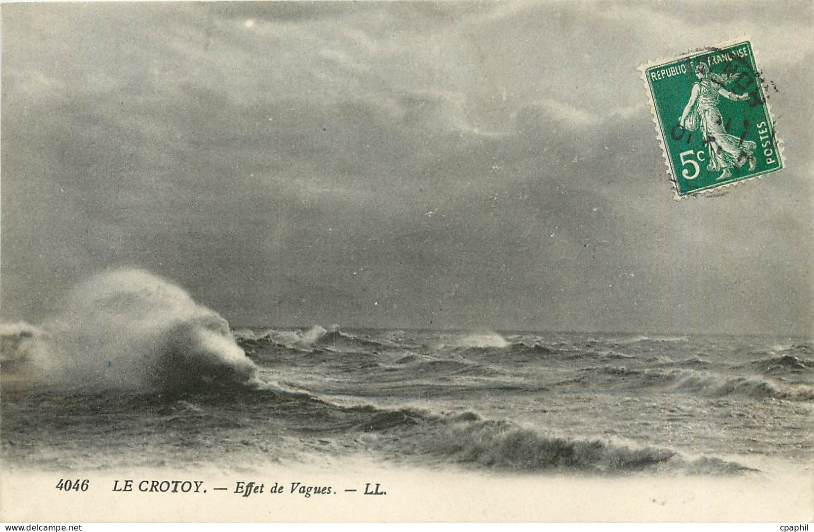 CPA Le Crotoy Effet de Vagues