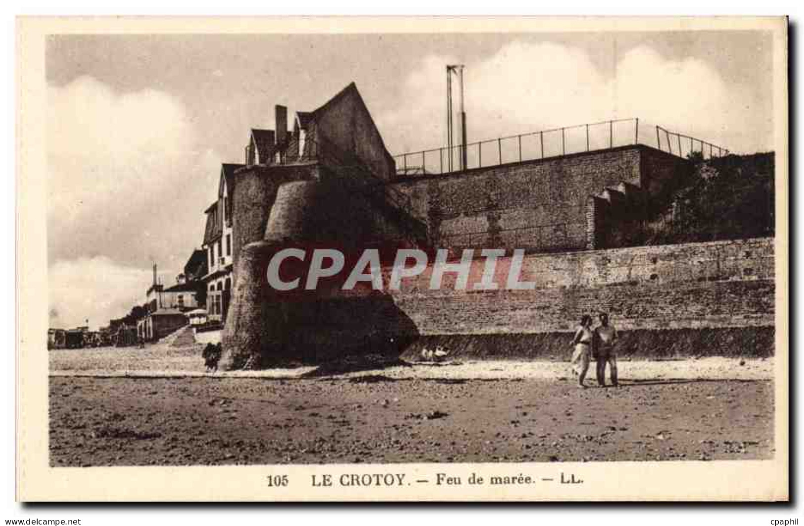 CPA Le Crotoy feu de maree