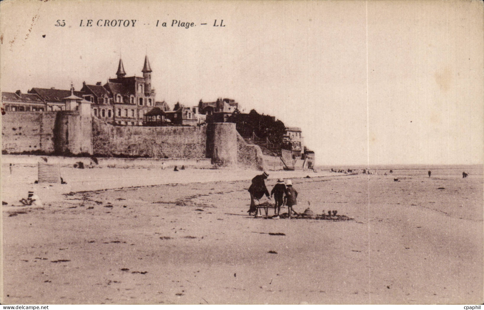 CPA Le Crotoy La plage