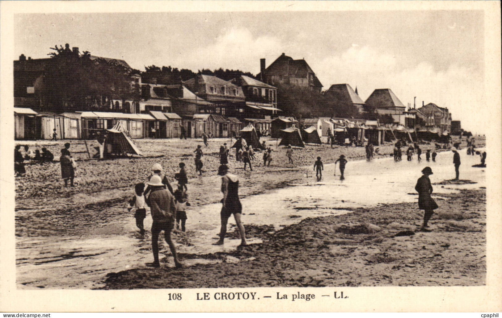 CPA Le Crotoy La plage