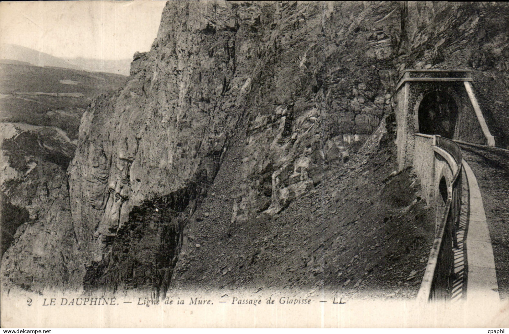 CPA Le Dauphine Ligne de la Mure Passage de Glapisse