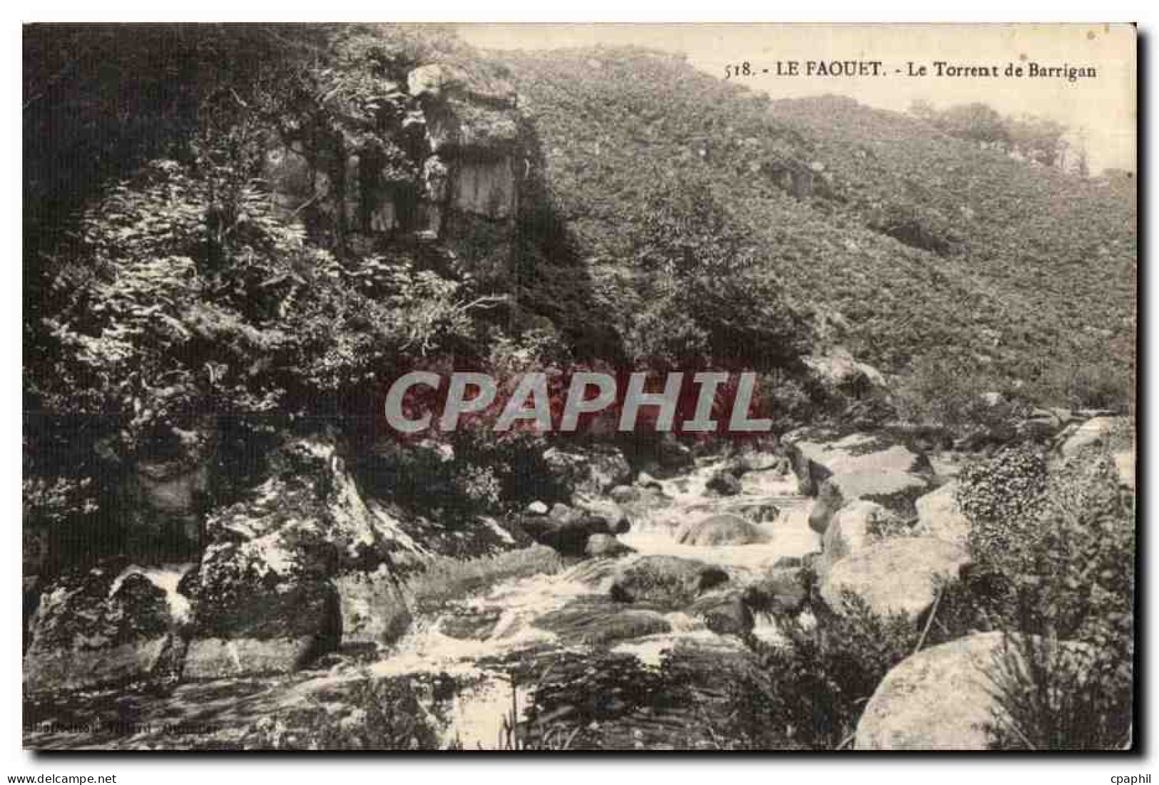 CPA Le Faouet Le Torrent de Barrigan