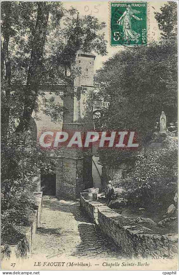 CPA Le Faouet Morbihan Chapelle Sainte Barbe