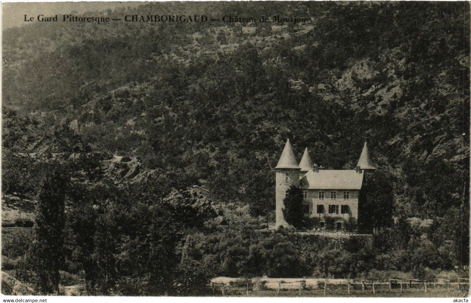 CPA Le Gard Pittoresque - CHAMBORIGAUD - Chateau de Moutjou (582068)