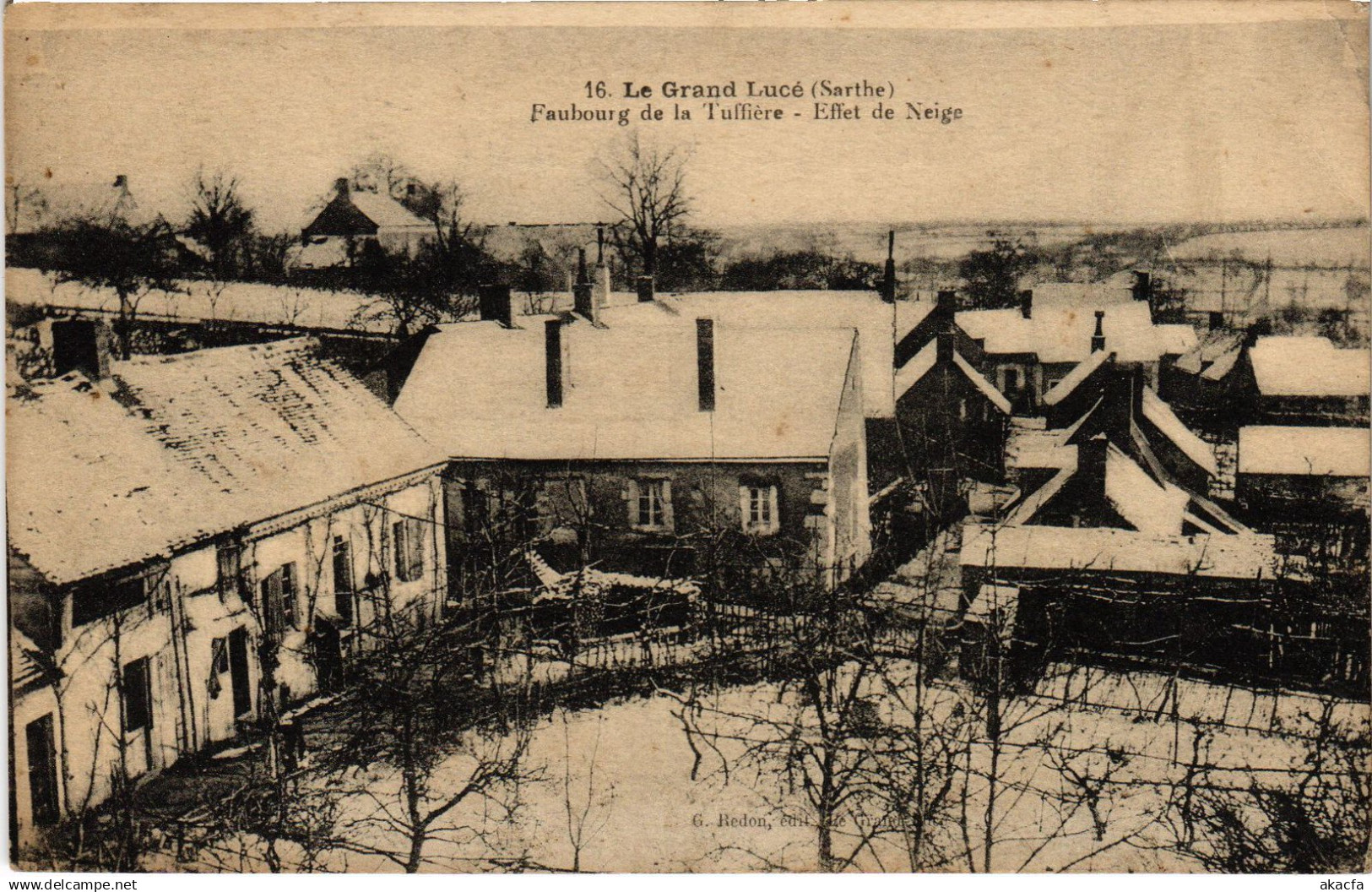 CPA Le Grand Luce Faubourg de la Tuffiere (1429726)