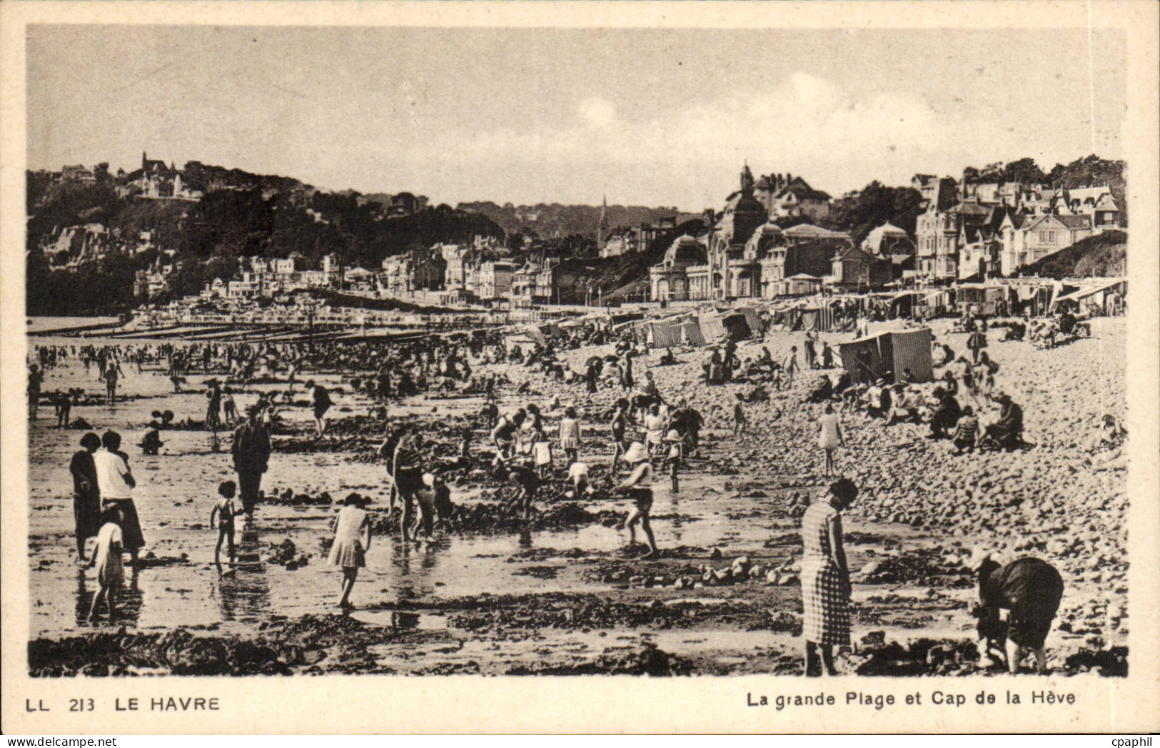 CPA Le Havre La grande plage et Cap de la Heve