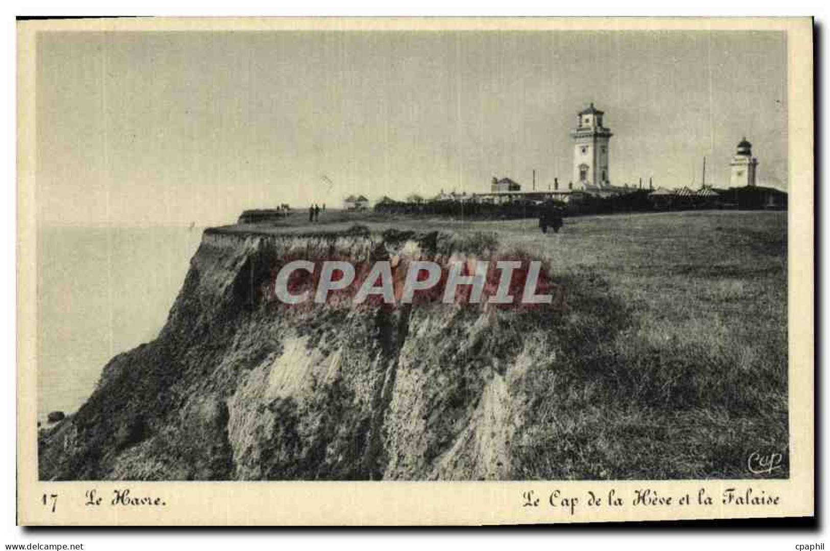 CPA Le Havre Le Cap De La Heve et la falaise