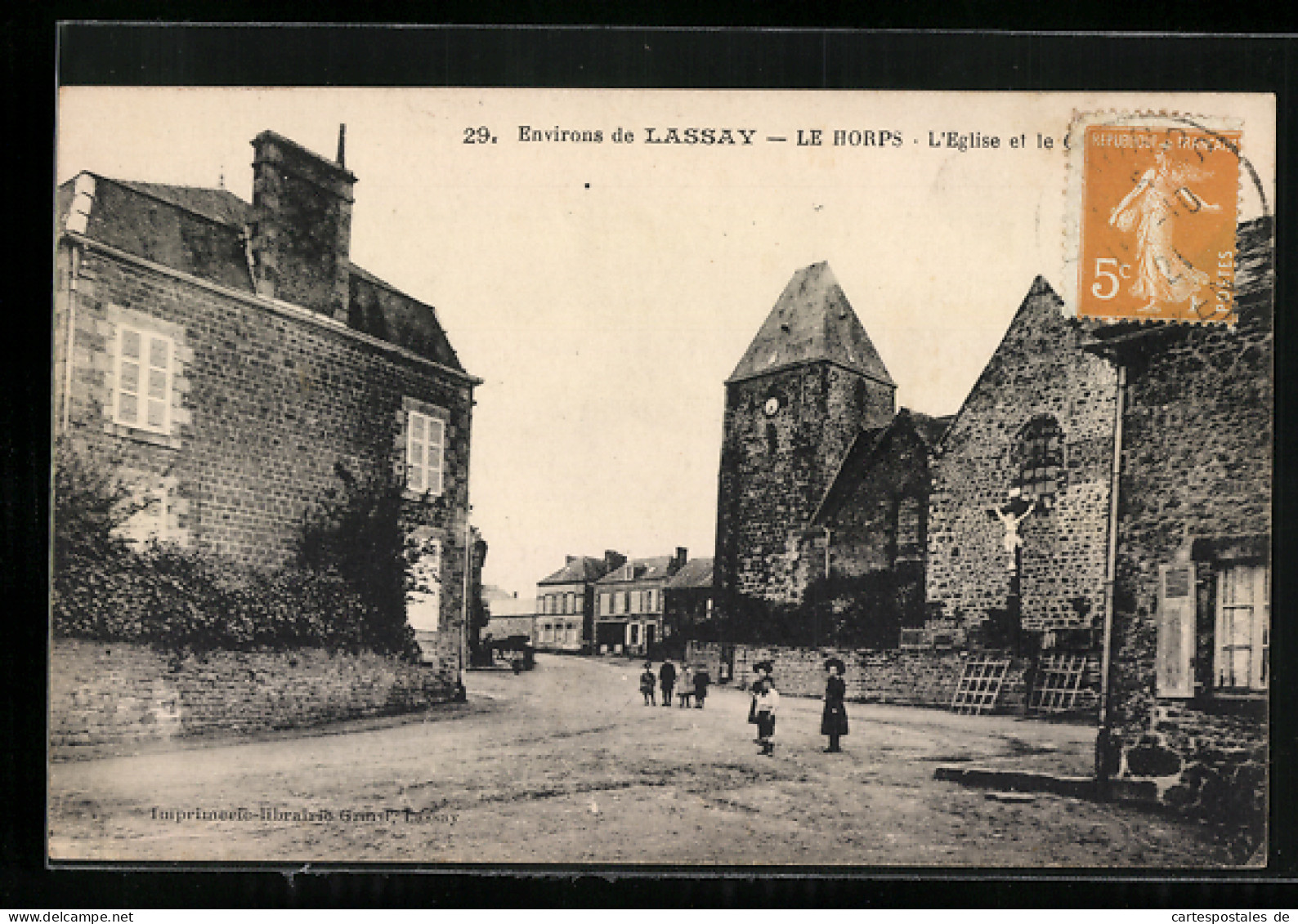 CPA Le Horps, L`Eglise