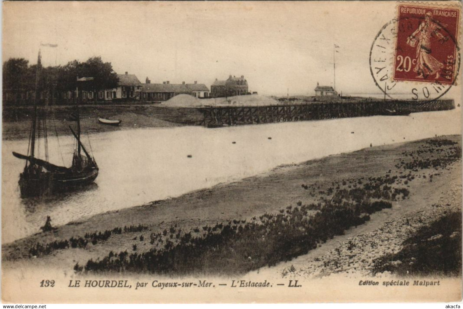 CPA LE HOURDEL Estacade (18215)