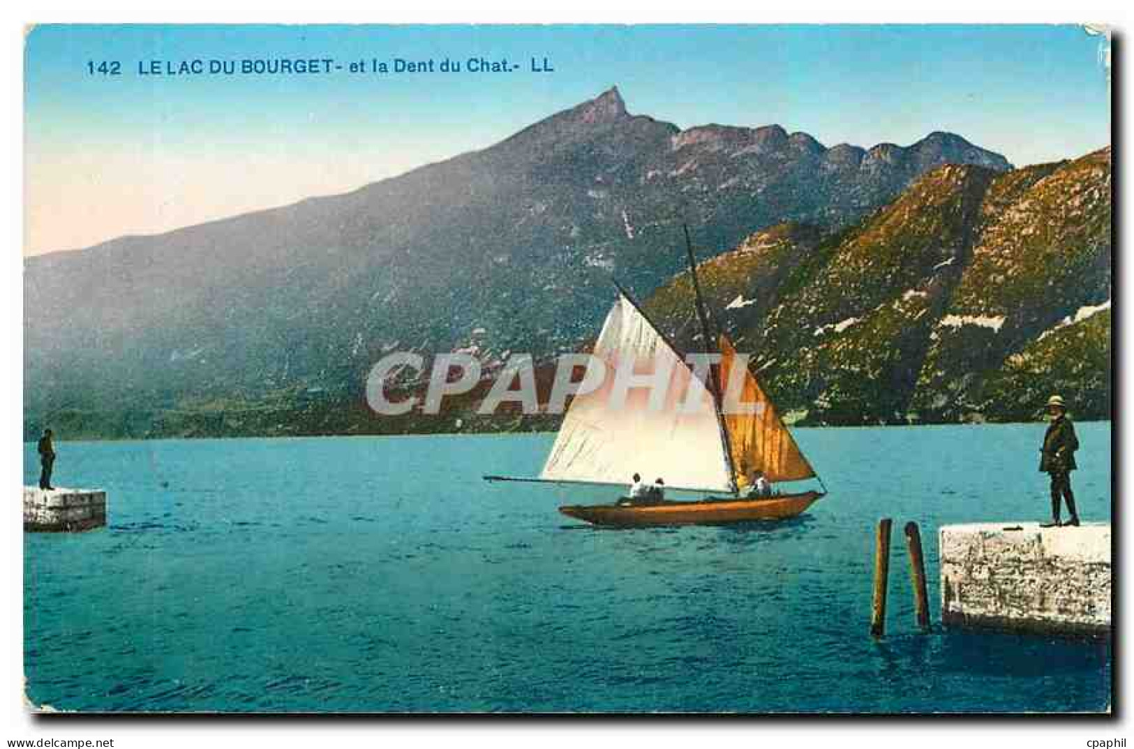 CPA Le lac du Bourget et la Dent du Chat