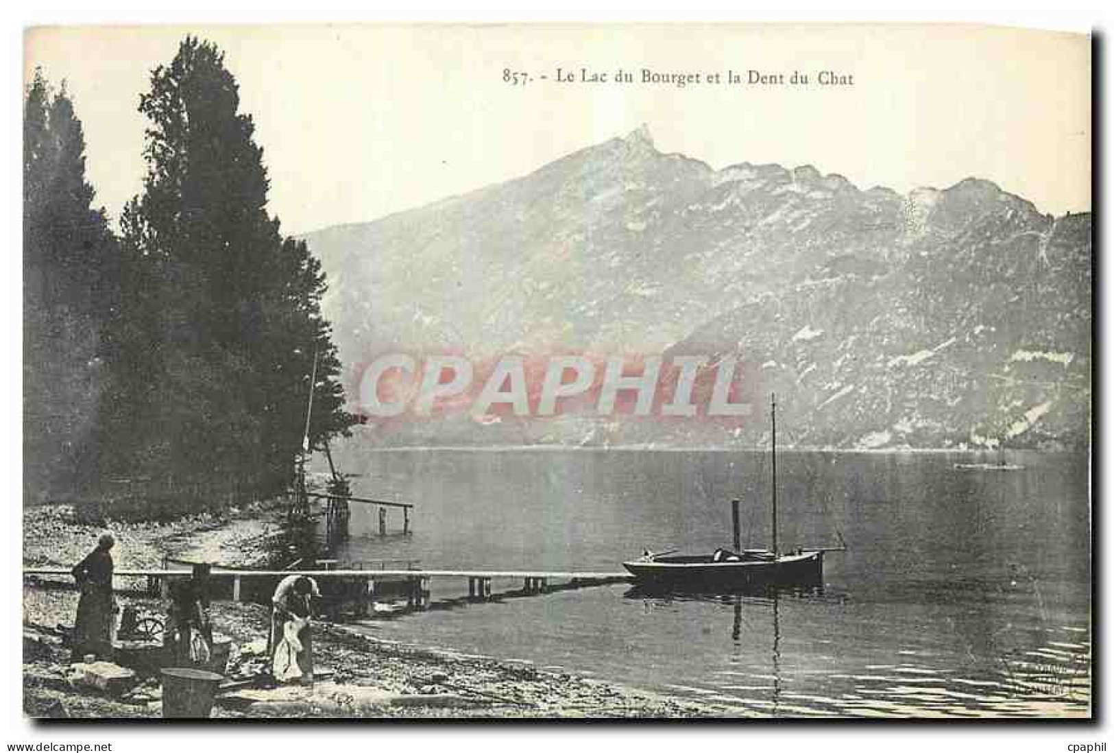 CPA Le Lac du Bourget et la Dent du Chat