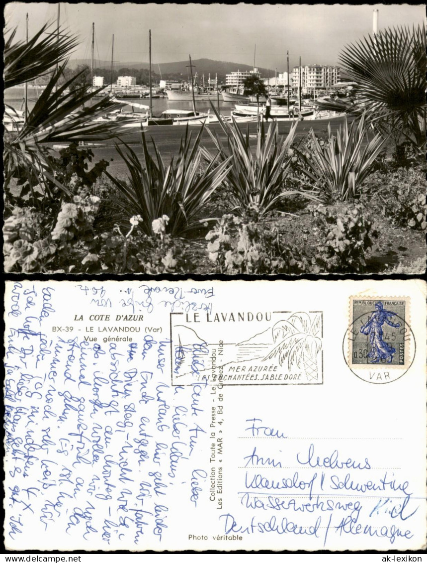 CPA Le Lavandou Panoramablick auf den Hafen von Le Lavandou 1955