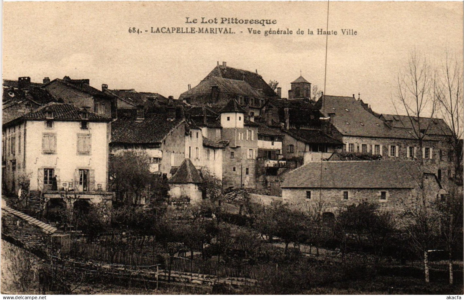 CPA Le Lot Pitt.-LACAPELLE-MARIVAL - Vue générale de la Haute Ville (353859)