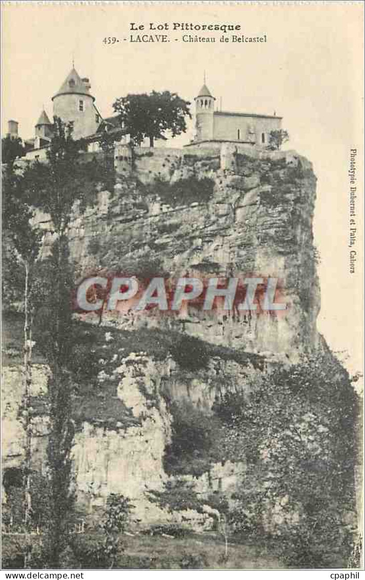 CPA Le Lot Pittoresque Lacave Chateau de Belcastel