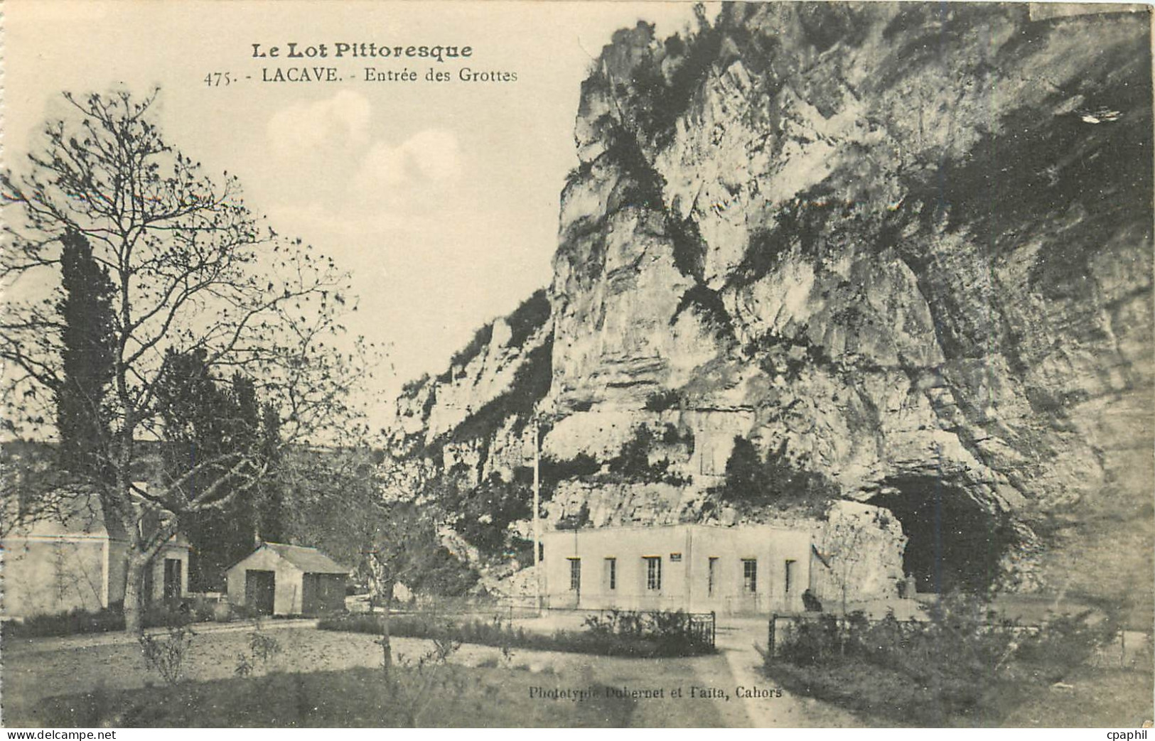 CPA Le Lot Pittoresque Lacave Entree des Grottes