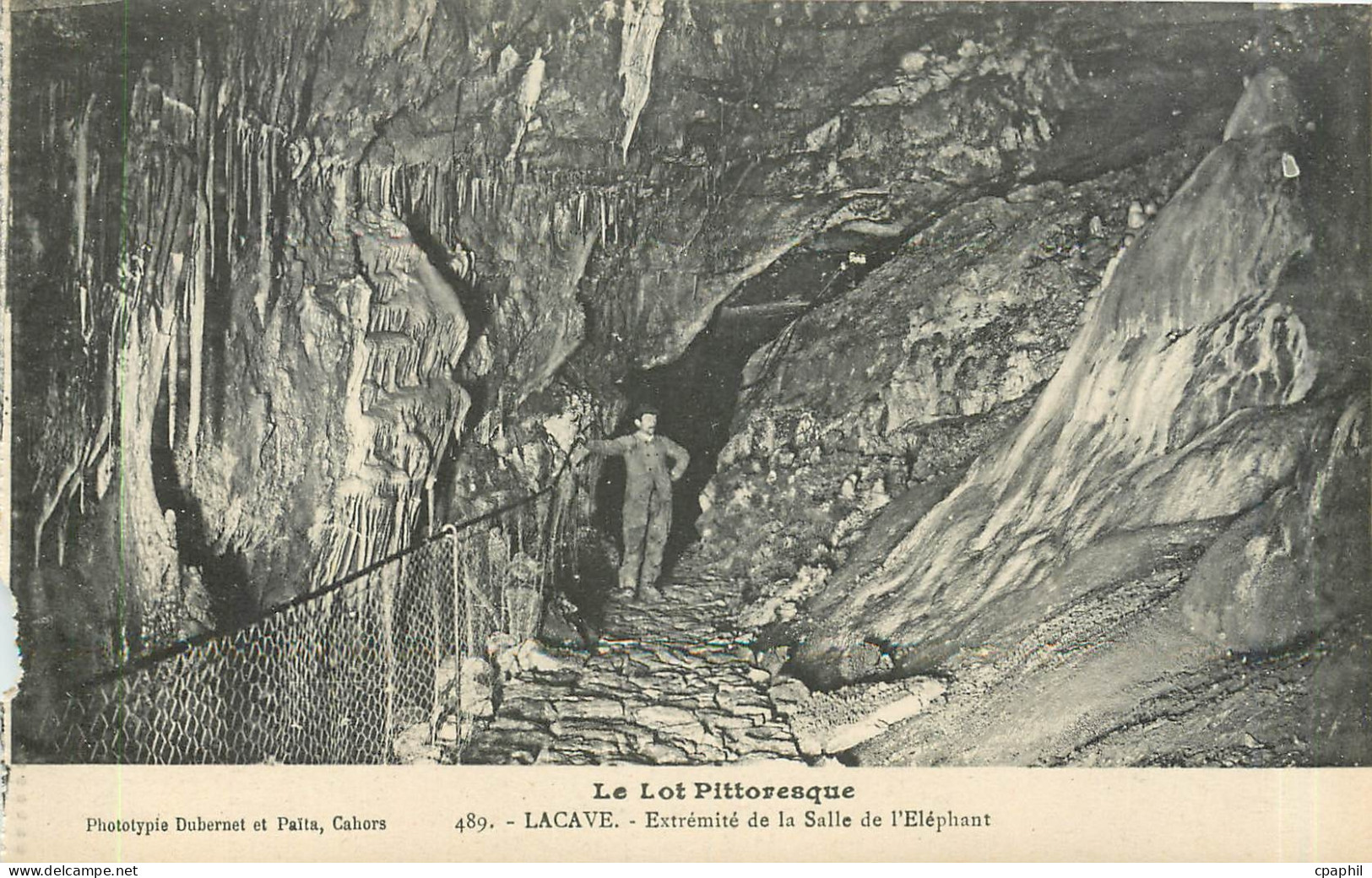 CPA Le Lot Pittoresque Lacave Extremite de la Salle de l'Elephant