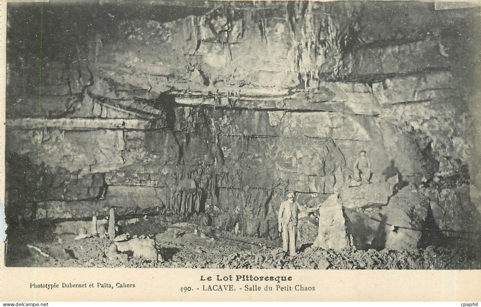 CPA Le Lot Pittoresque Lacave Salle du Petit Chaos