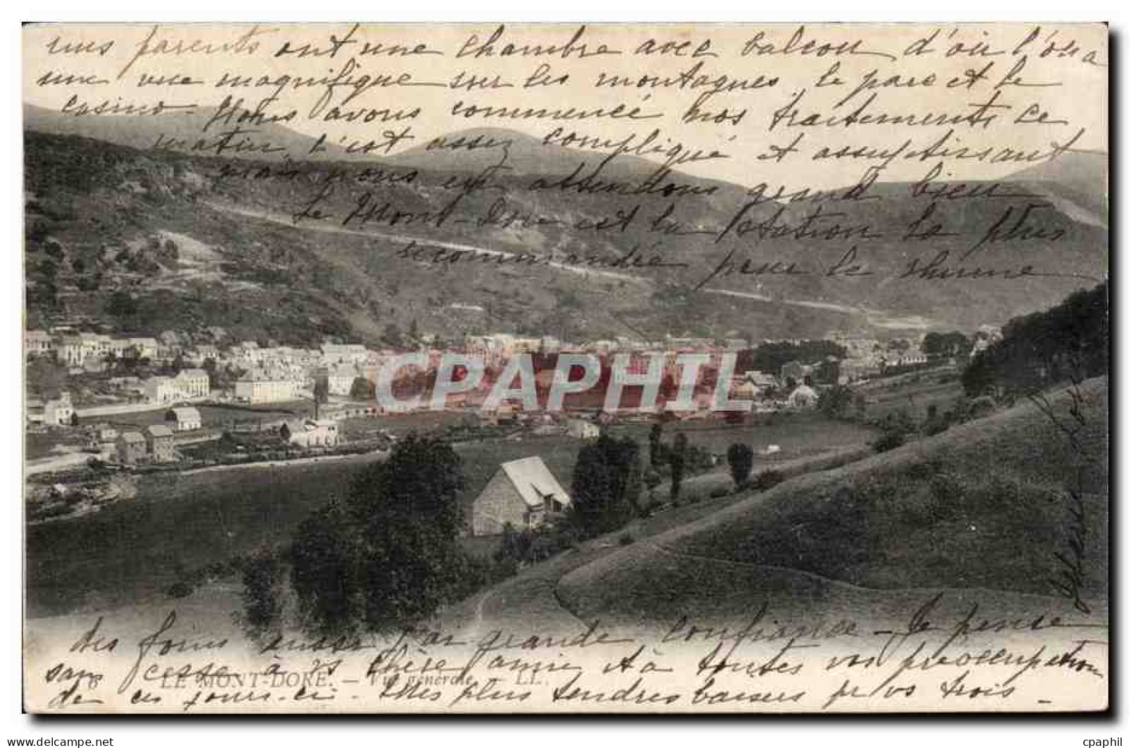 CPA Le Mont Dore Vue generale