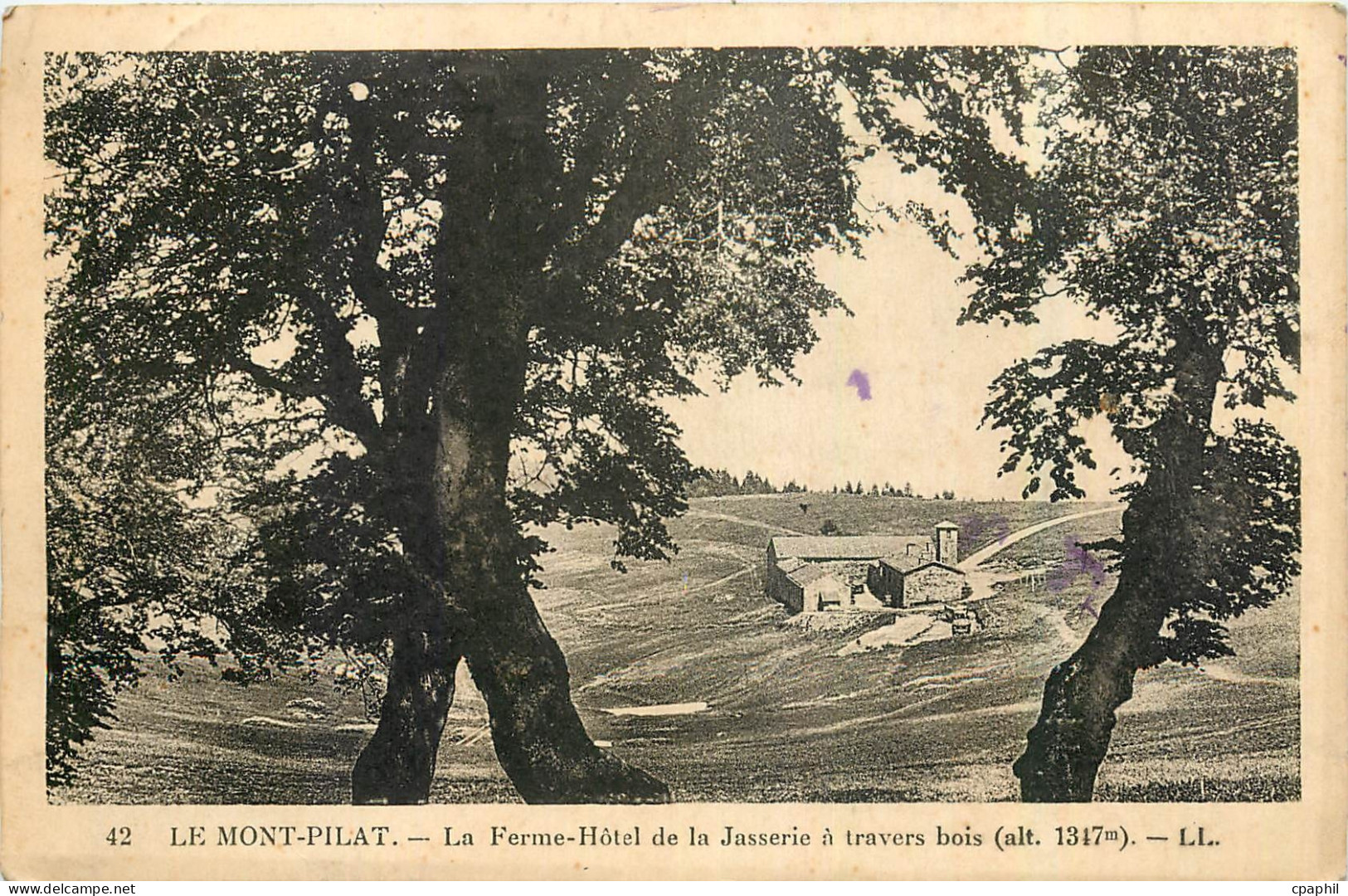 CPA Le Mont Pilat La Ferme Hotel de la Jasserie a travers bois