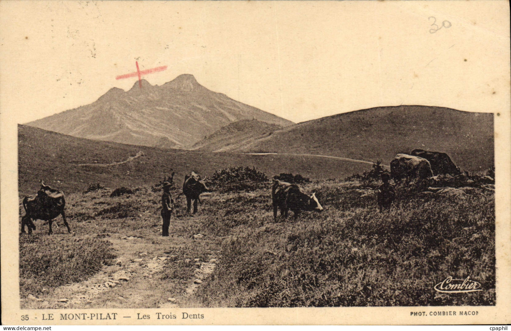 CPA Le Mont Pilat Les trois dents