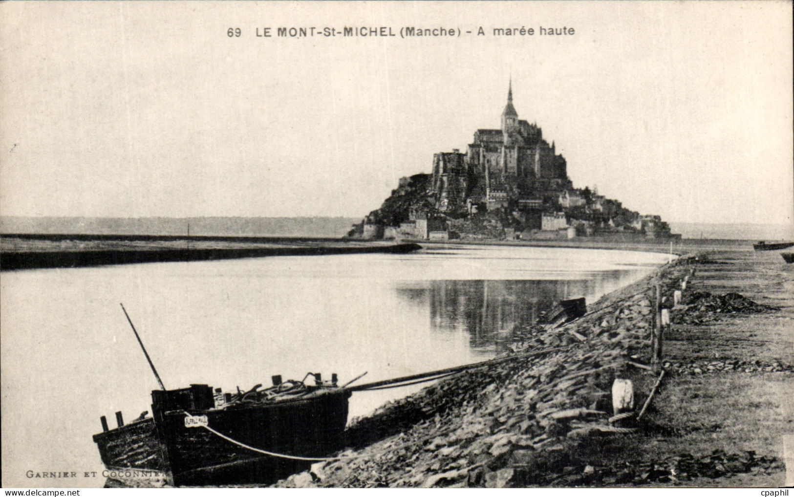 CPA Le Mont Saint Michel A Maree Haute