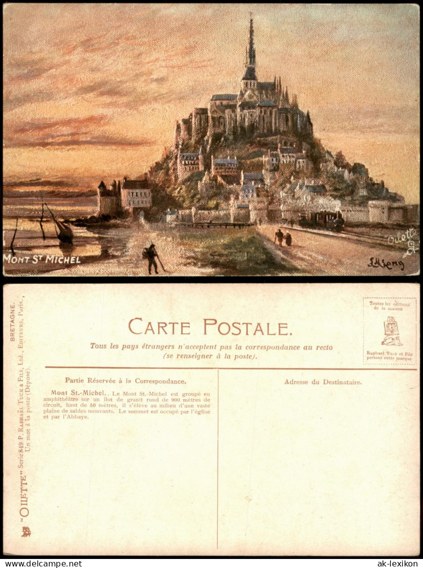 CPA Le Mont-Saint-Michel Le Mont-Saint-Michel - Künstlerkarte 1912