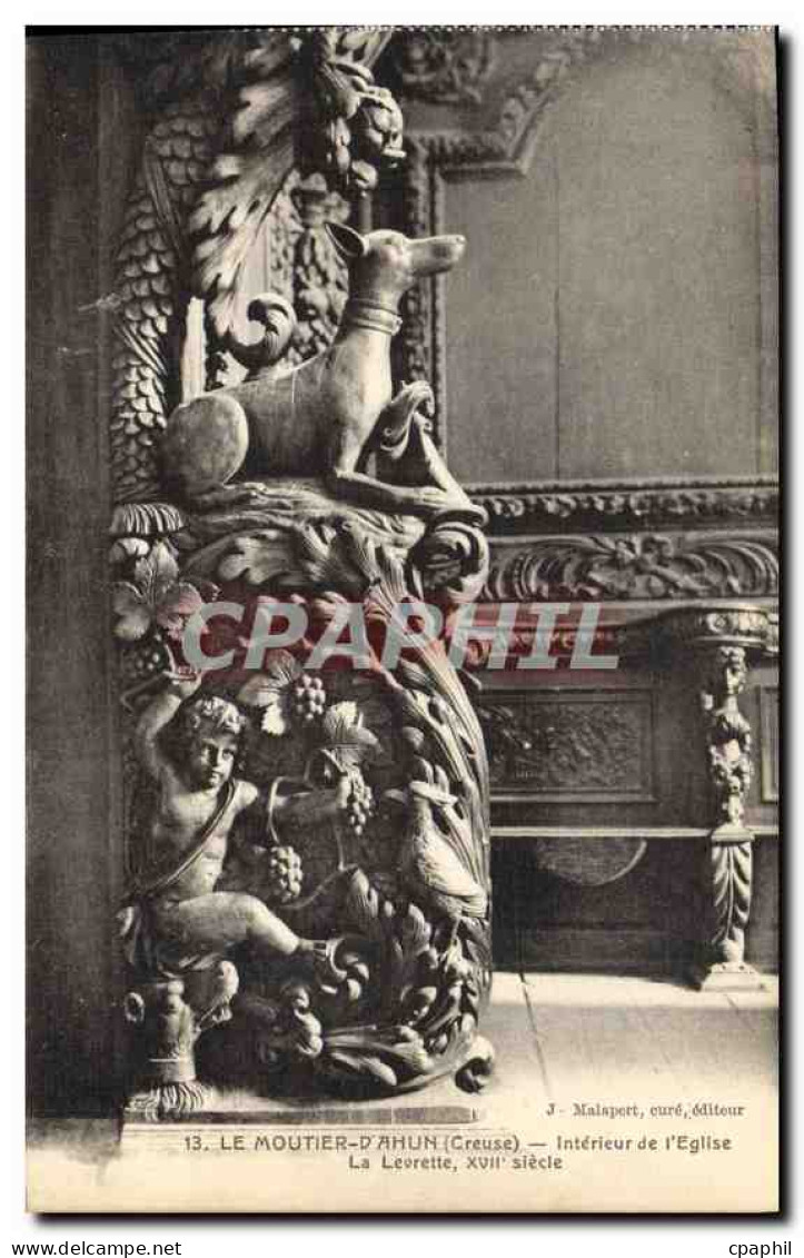 CPA Le Moutier d'Ahun Creuse Interieur de l'Eglise la Leorette