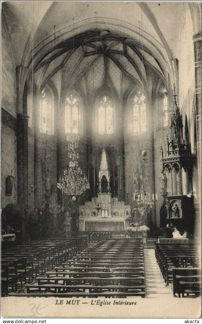 CPA LE MUY L'Eglise Interieure (1111727)