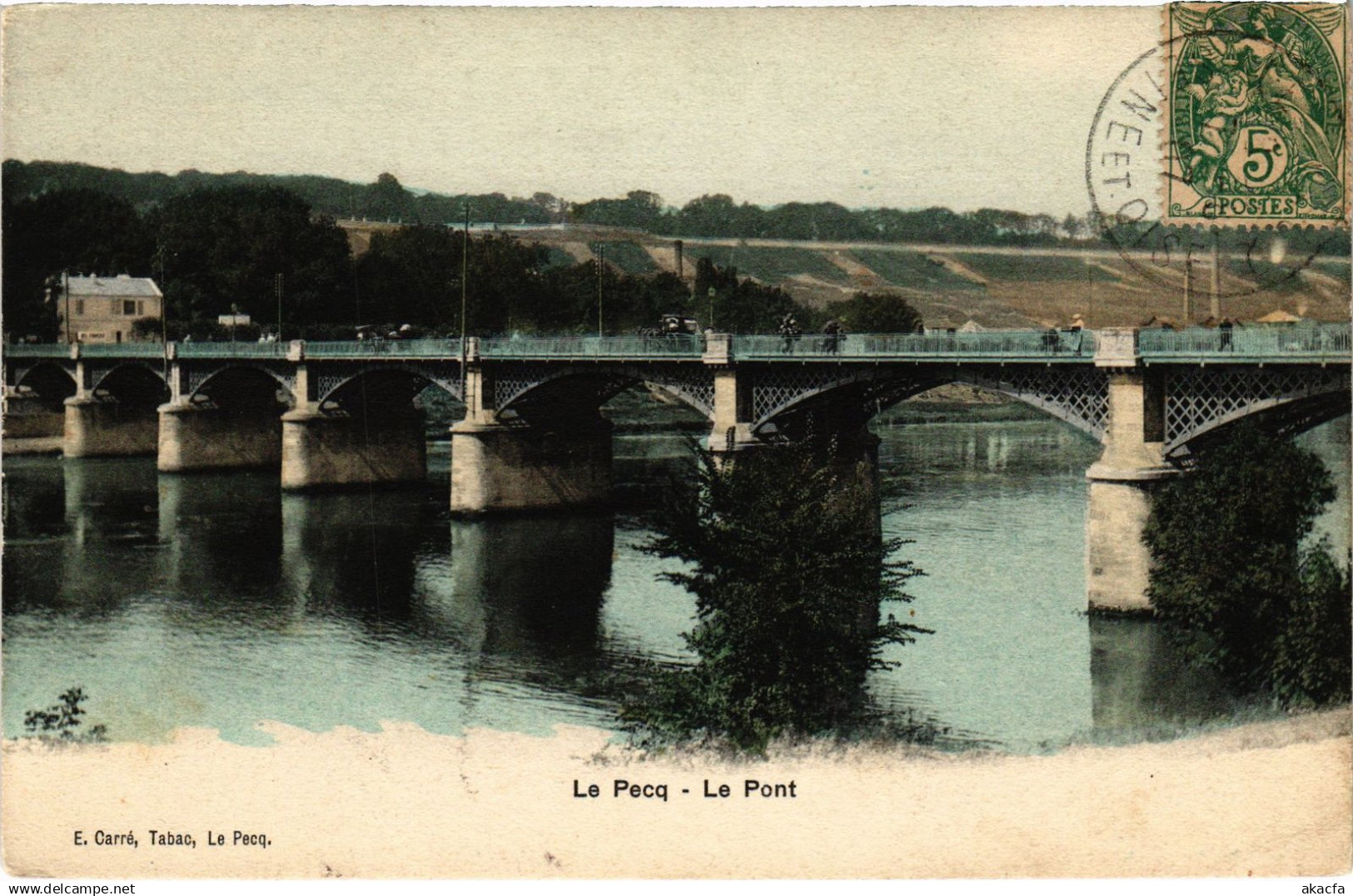 CPA Le Pecq le pont (1460118)